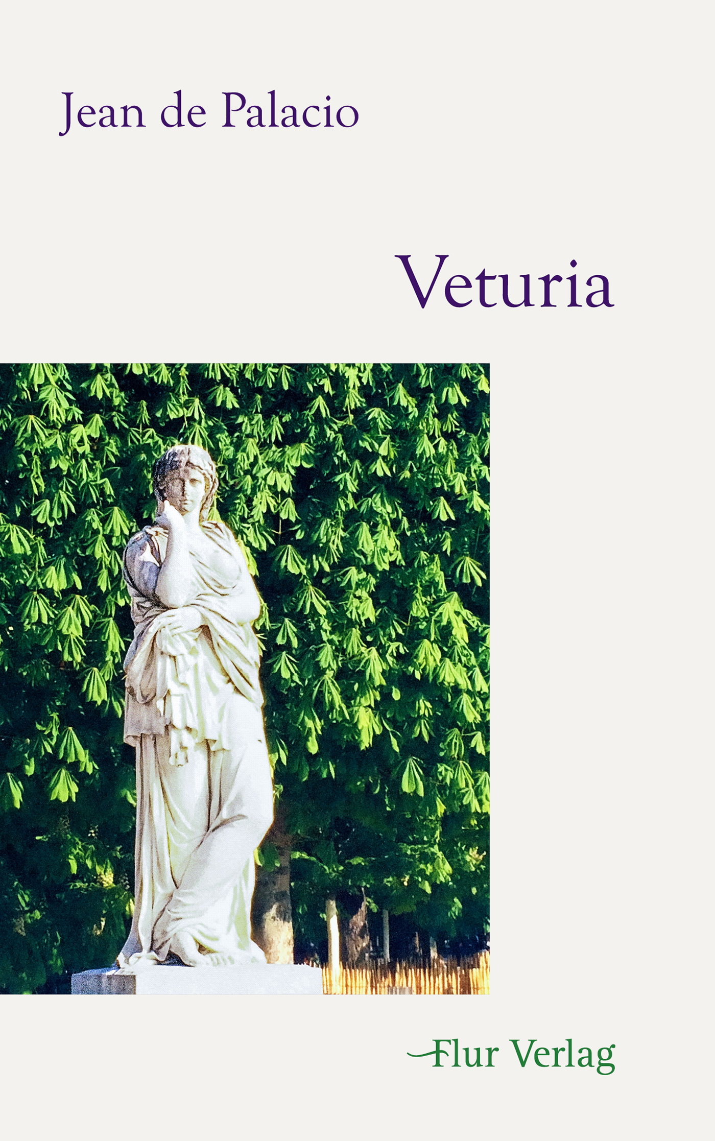 Buchcover Jean de Palacio mit dem Titel Veturia
